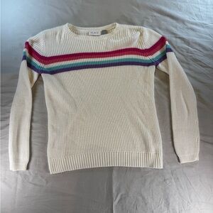 The Children’s Place Girls Sweater Striped  Knitted Long Sleeve Size 10/12
